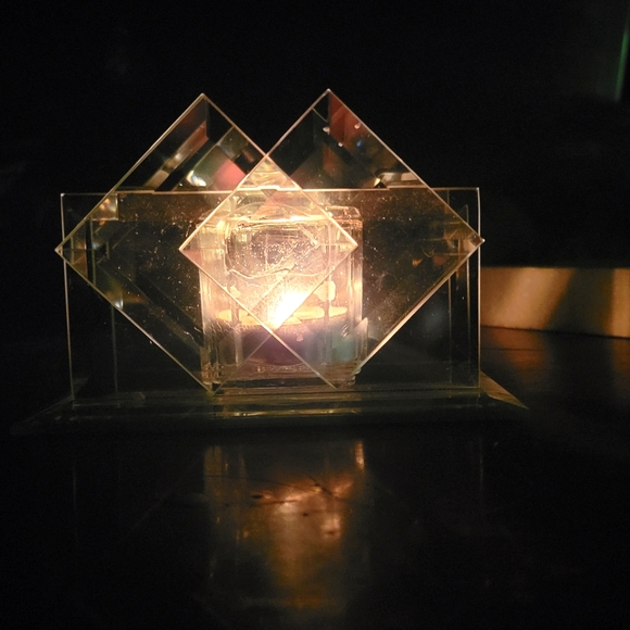 Kohl's Accents Vtg Kohls Images Mirrored Votive Candle Holder Wcandle Poshmark